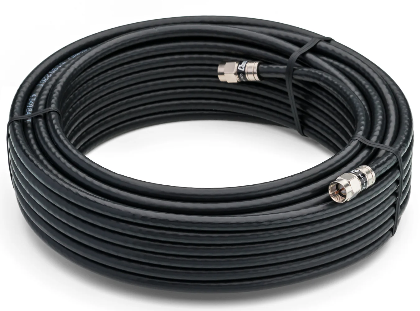 100' Coaxial Cable Black - Image 2