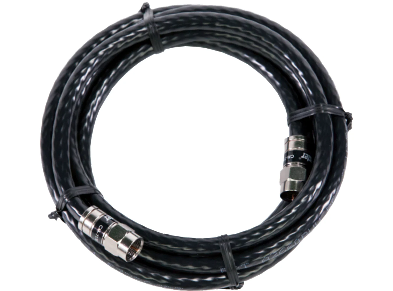 12' Coaxial Cable Black - Image 2
